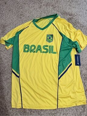 Brasil Yellow & Green Men's Soccer Shirt